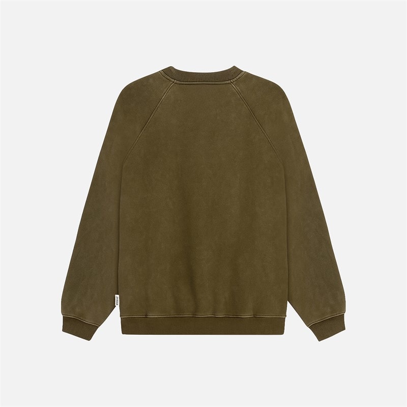 Woodbird Zhang Dye Sweatshirt Dark Brown - Image 2