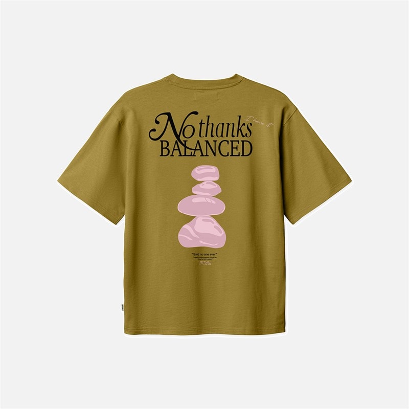 Woodbird Baine Balance T-Shirt Dark Green - Image 2