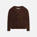 Woodbird Koon Loop Cardigan Dark Brown