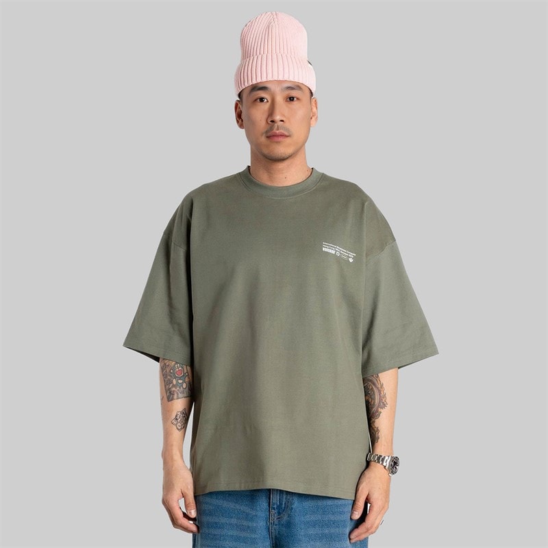 Woodbird Mens Beam Wobble T-Shirt Grey Green Grey-Green - Image 1