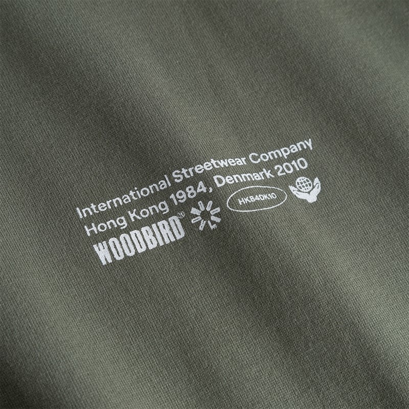 Woodbird Mens Beam Wobble T-Shirt Grey Green Grey-Green - Image 3