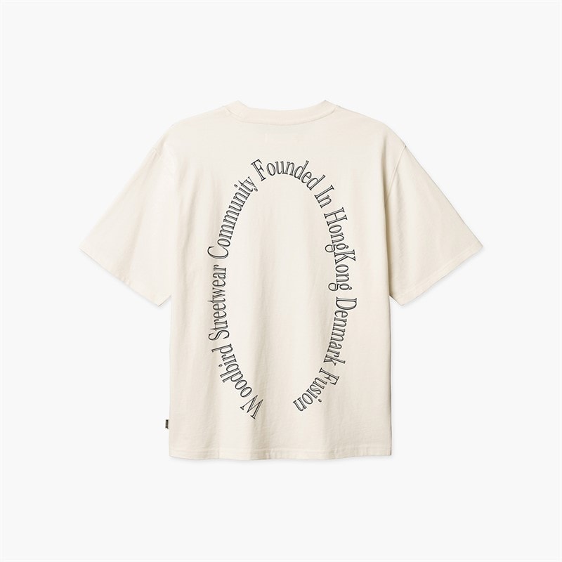 Woodbird Mens Baine Founded T-Shirt Off White - Image 2