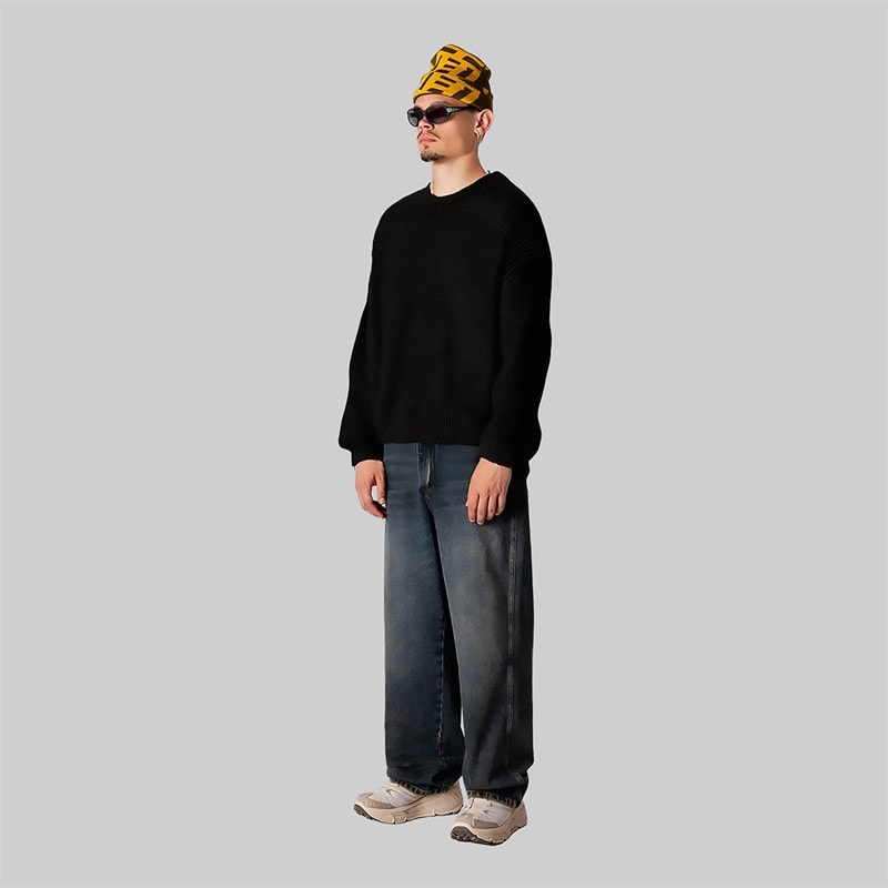 Woodbird Mens Kurt Koi Delivery Jumper Black - Image 3