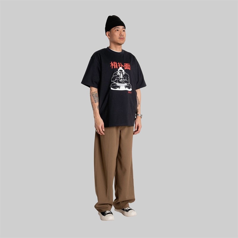 Woodbird Mens Baine Sumo T-Shirt Black - Image 4