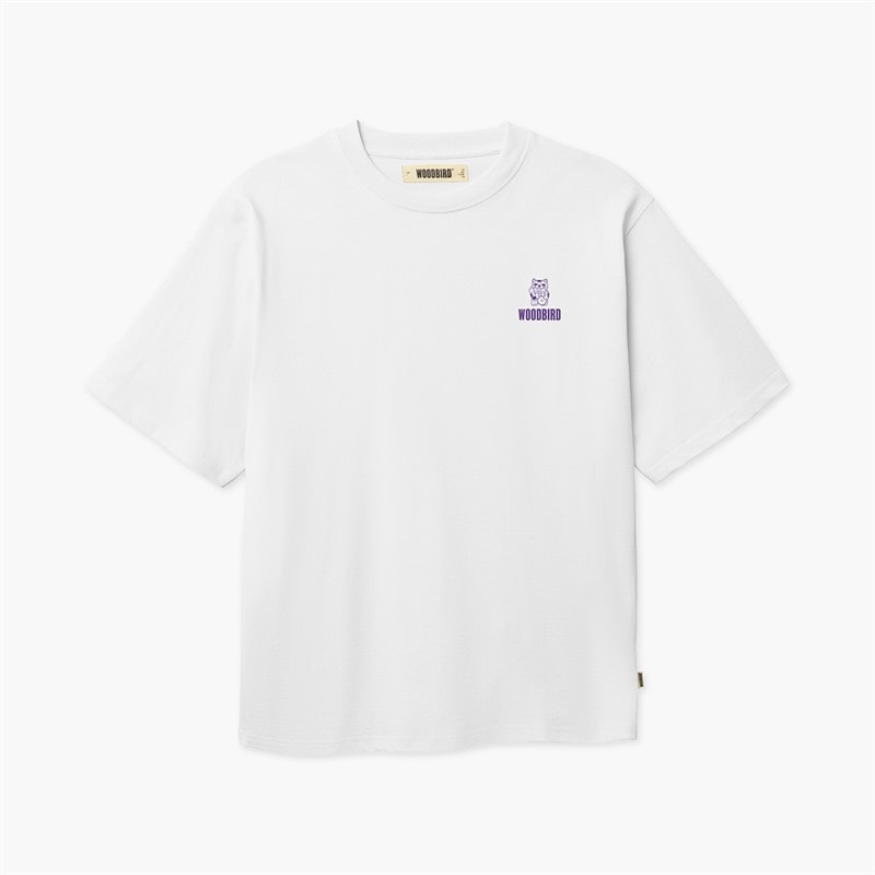 Woodbird Mens Baine Lucky T-Shirt White - Image 2