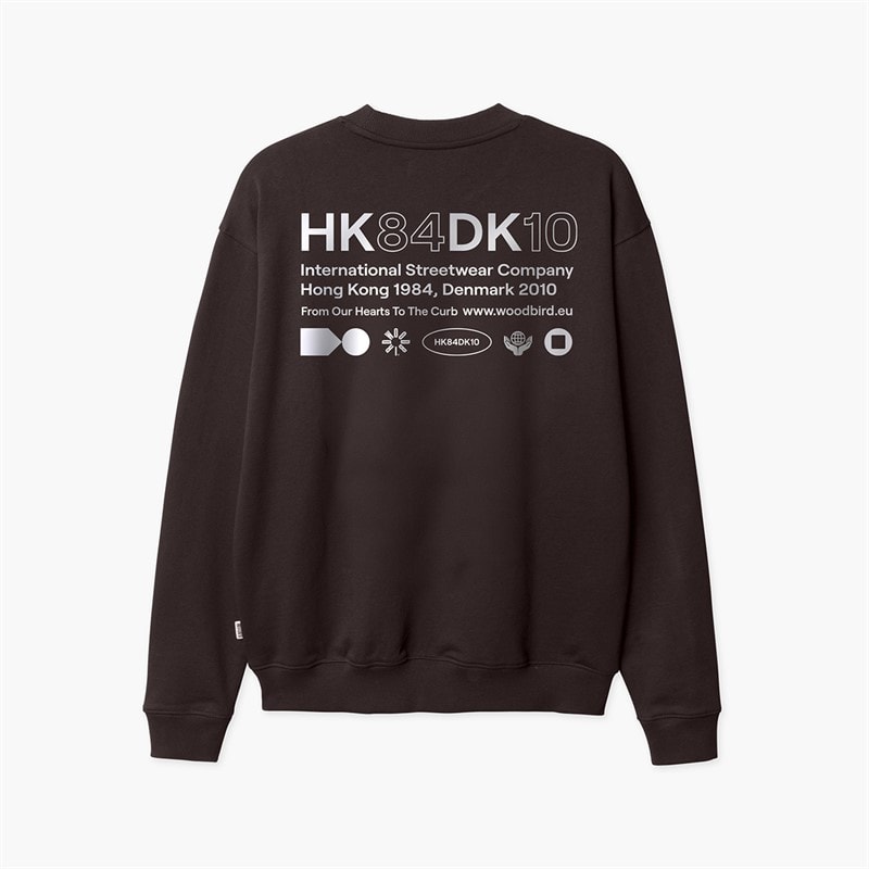 Woodbird Mens Cane HKDK Sweatshirt Brown - Image 1