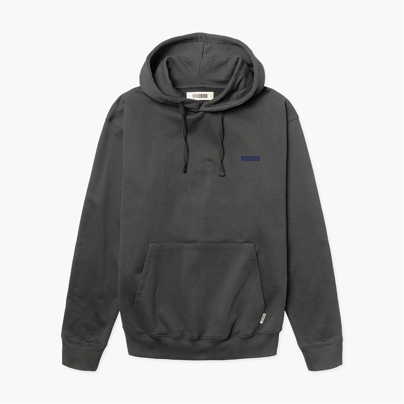 Woodbird Mens Pacs Dude Hoodie Antra Grey - Image 2
