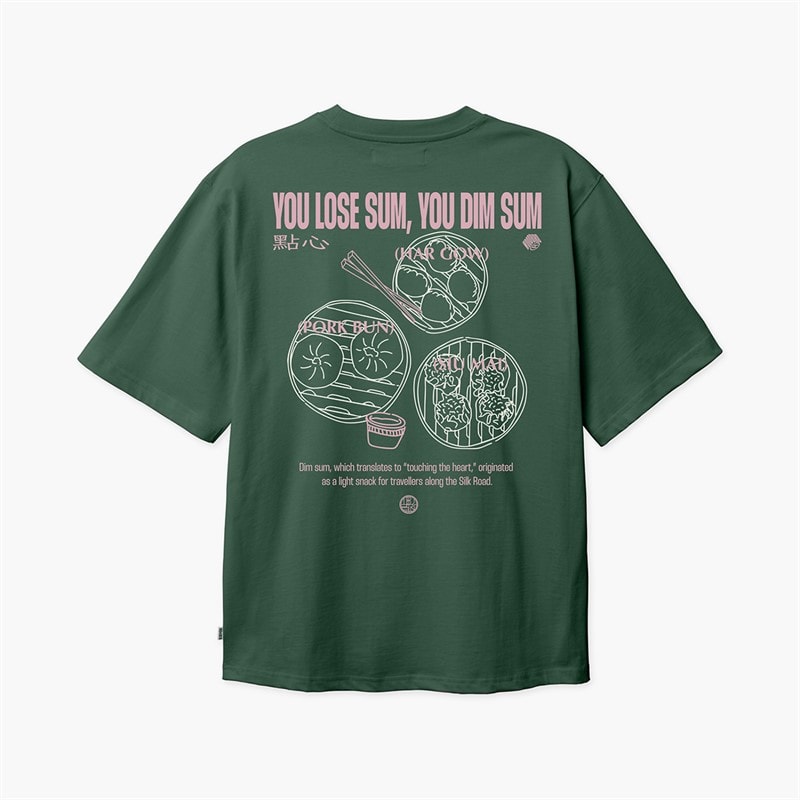 Woodbird Mens Baine Dim Sum T-Shirt Dark Green - Image 1