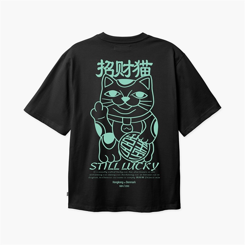 Woodbird Mens Baine Lucky T-Shirt Black - Image 1