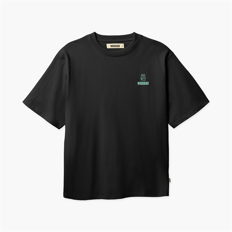 Woodbird Mens Baine Lucky T-Shirt Black - Image 2