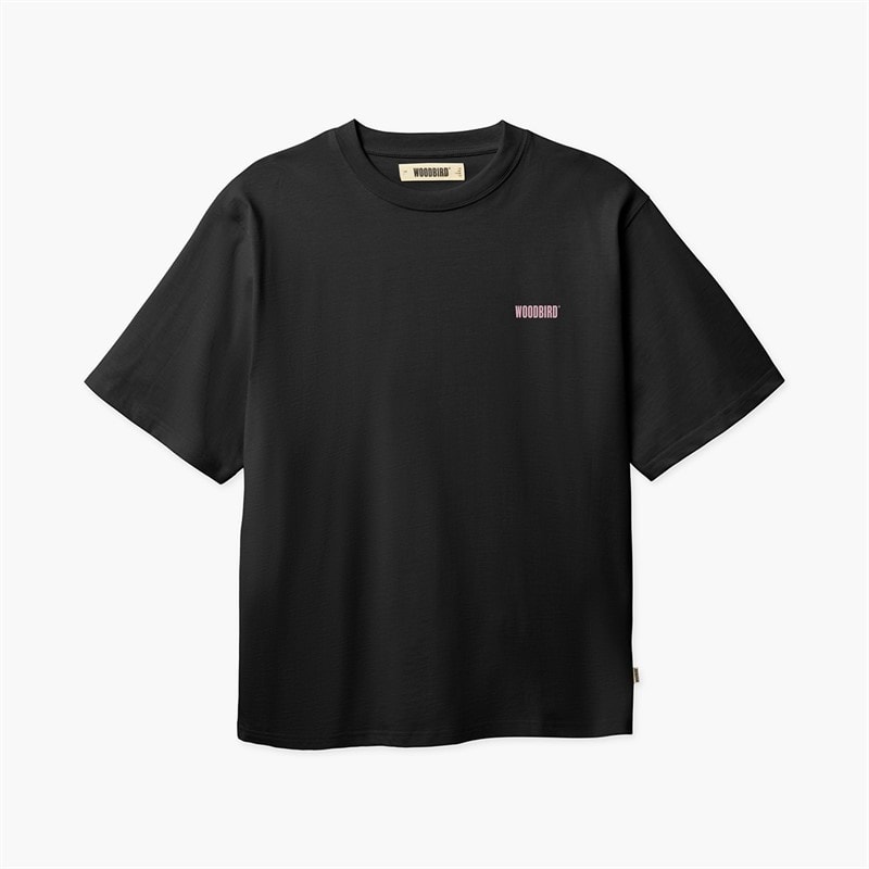 Woodbird Mens Baine Dim Sum T-Shirt Black - Image 2
