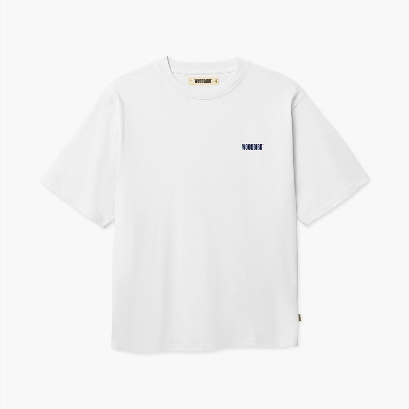 Woodbird Mens Baine Dude T-Shirt White - Image 2
