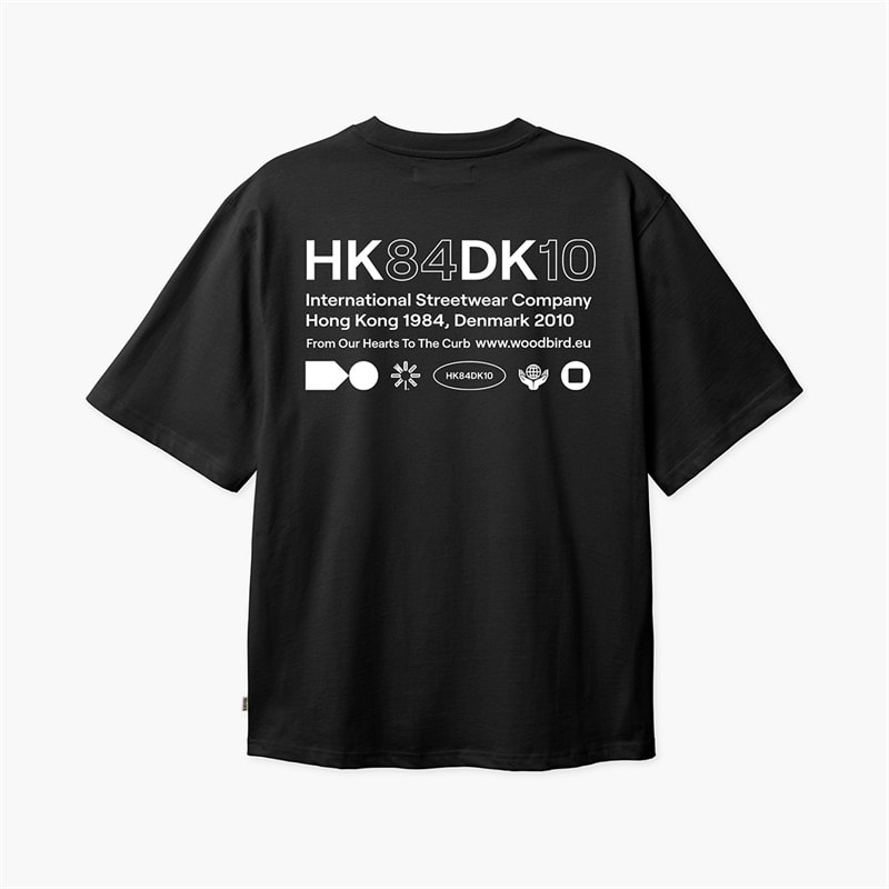 Woodbird Mens Baine HKDK T-Shirt Black