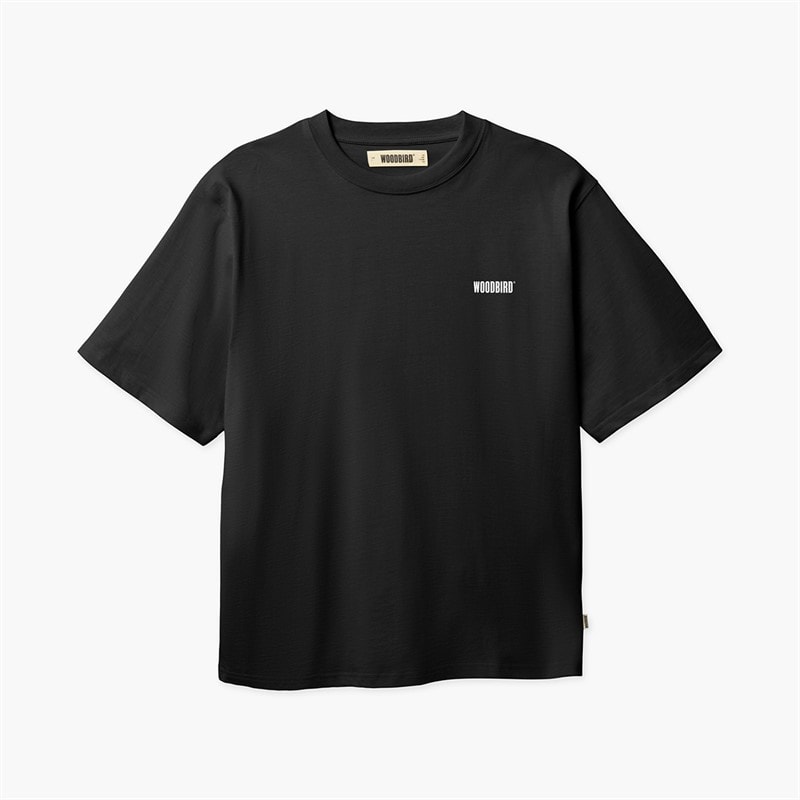 Woodbird Mens Baine HKDK T-Shirt Black - Image 2