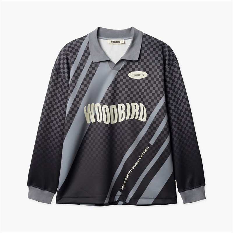Woodbird Mens Kai Long Sleeve Sport T-Shirt Black