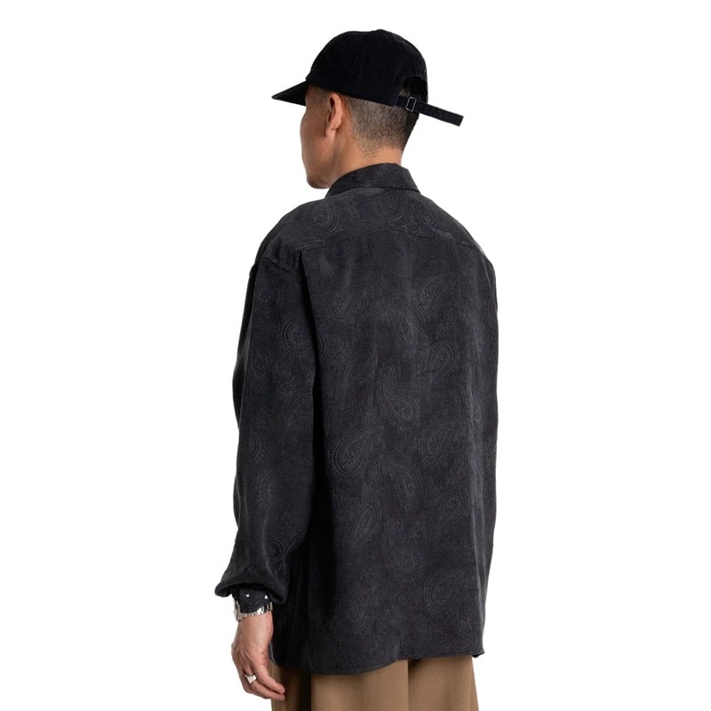 Woodbird Mens Buzo Paisley Shirt Black - Image 2