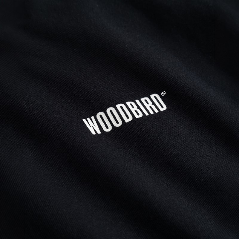 Woodbird Mens Joes Logo Long Sleeve T-Shirt Black - Image 4