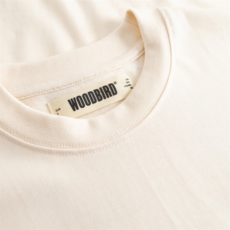 Woodbird Mens Baine Wok T-Shirt Off White - Image 5