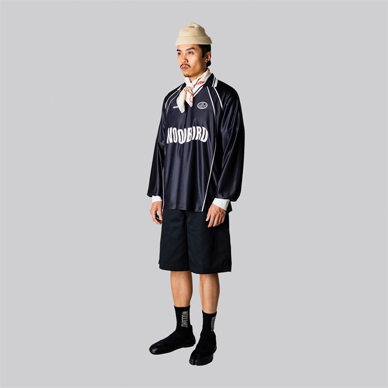 Woodbird Mens Taka Long Sleeve Polo Shirt Black - Image 3