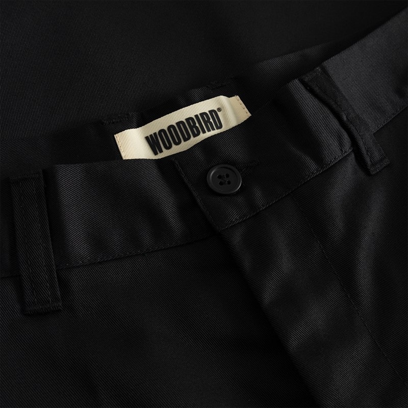 Woodbird Mens Rami Chino Shorts Black - Image 3