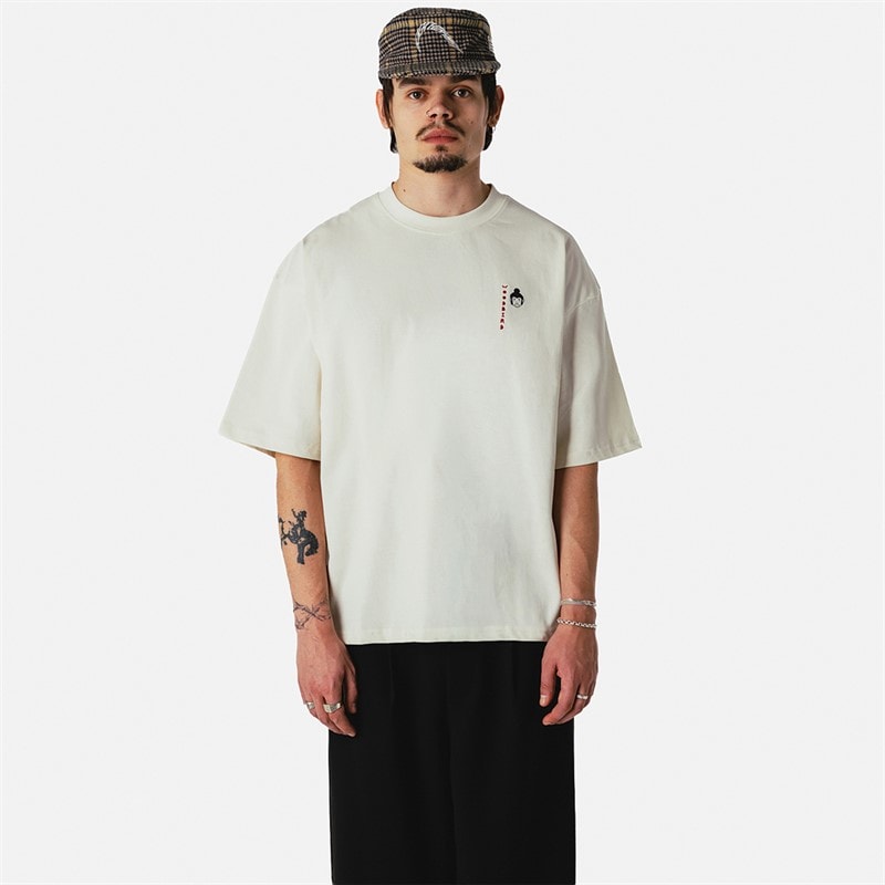 Woodbird Mens Beam Suma T-Shirt Off White - Image 2