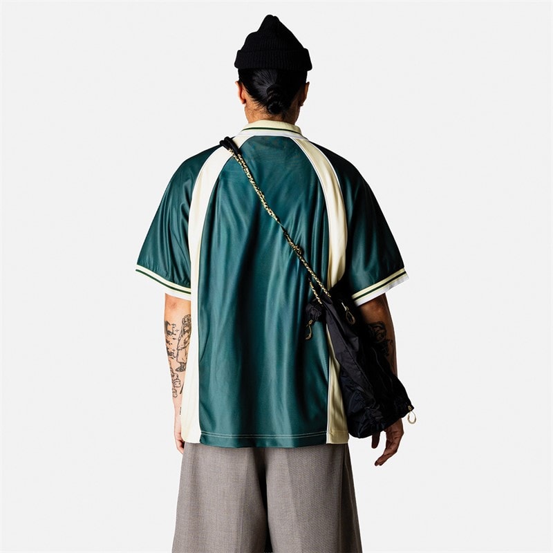 Woodbird Mens Taka Short Sleeve Polo Shirt Pine Green - Image 2