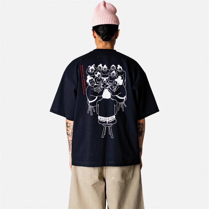 Woodbird Mens Beam Suma T-Shirt Black - Image 1