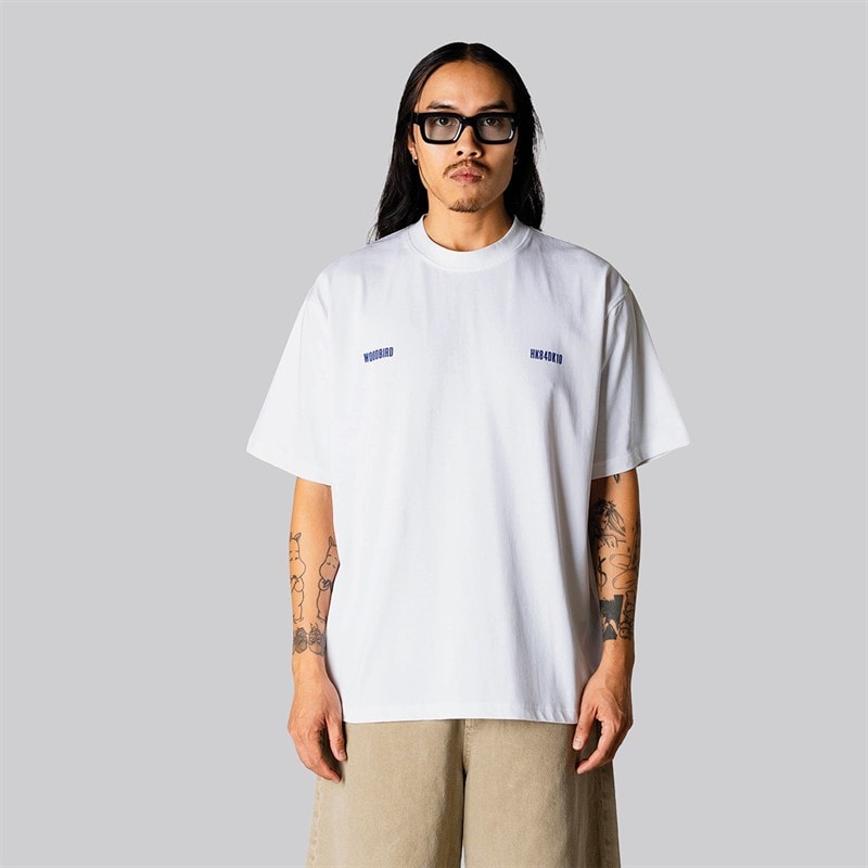 Woodbird Mens Baine Zilla T-Shirt White - Image 2