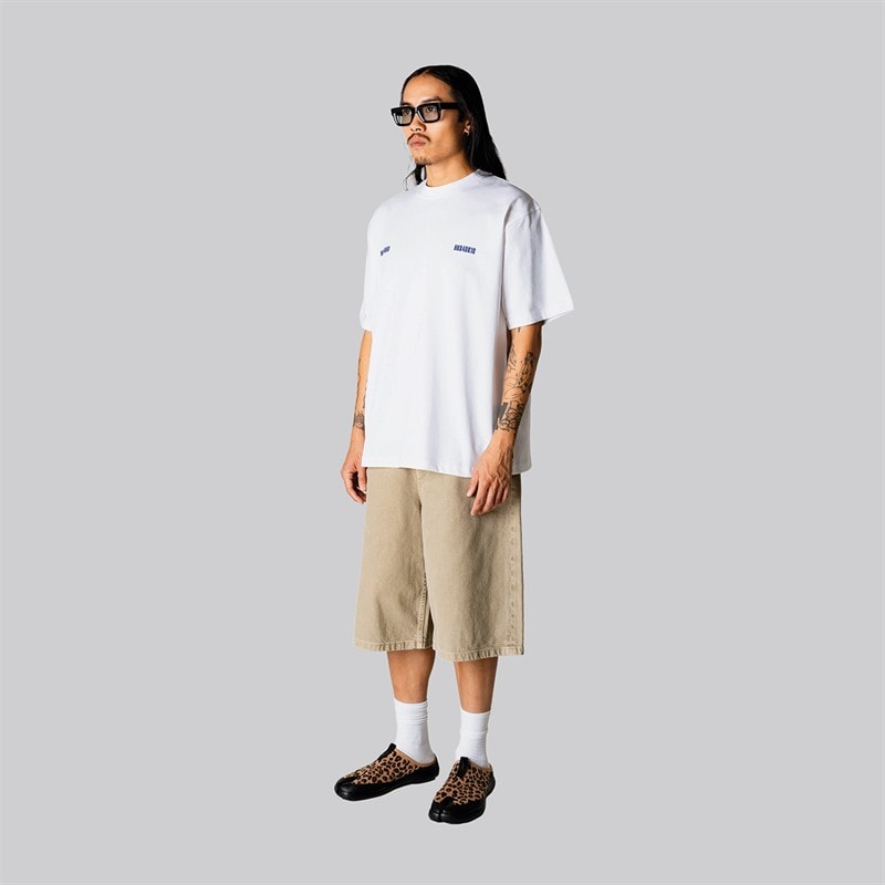 Woodbird Mens Baine Zilla T-Shirt White - Image 3