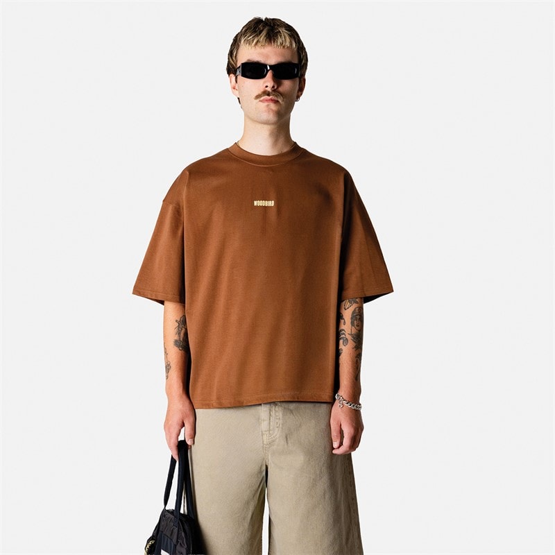 Woodbird Mens Beam Lion T-Shirt Mid Brown - Image 2