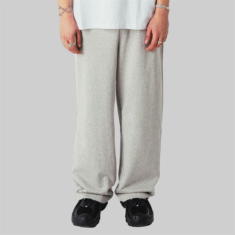 Woodbird Mens Base Joggers Light Grey Melange - Image 1