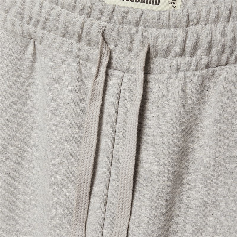 Woodbird Mens Base Joggers Light Grey Melange - Image 3