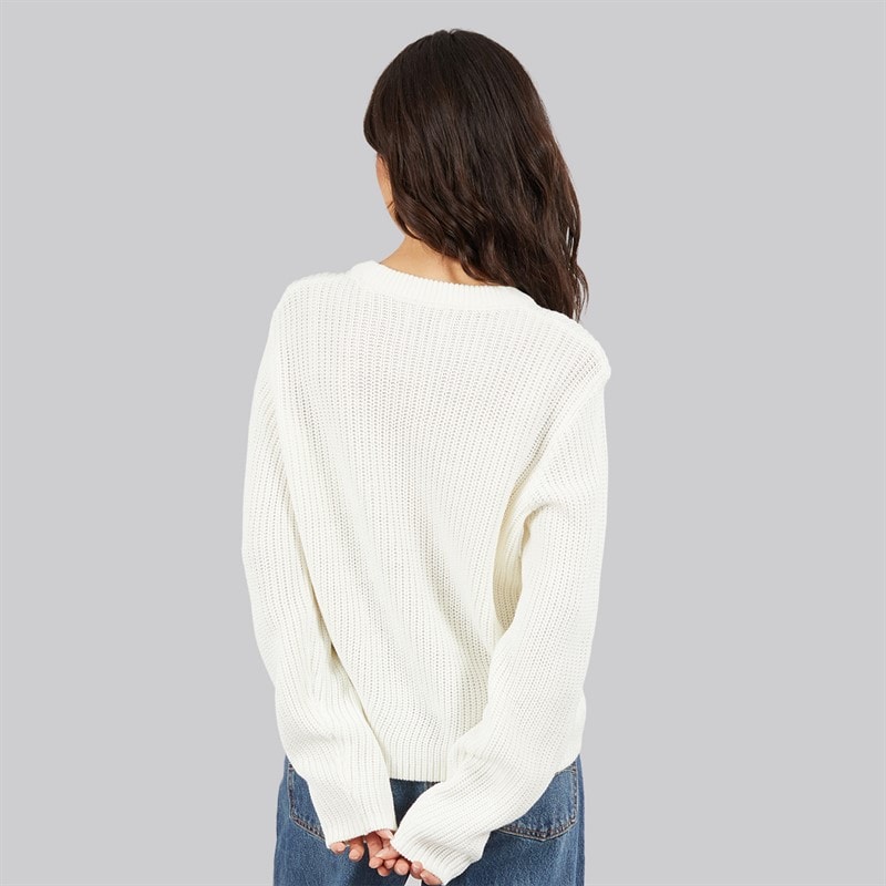JJ REBEL Womens Jasmine Knit Crew Neck Cloud Dancer - Image 2