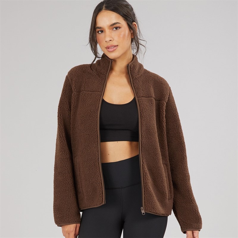 JJ REBEL Womens Mary Fleece Chocolate Brown