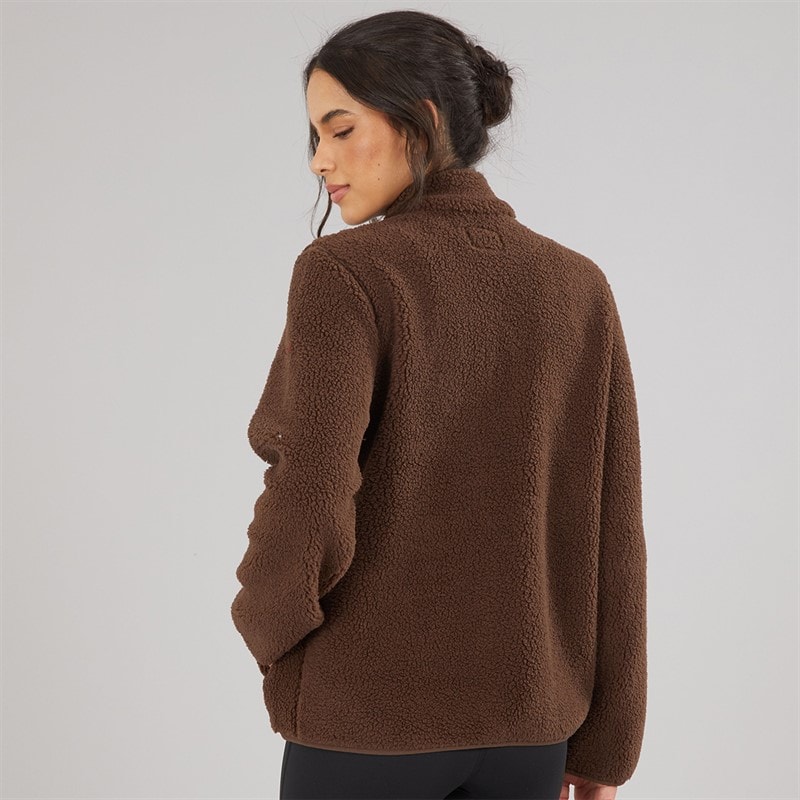 JJ REBEL Womens Mary Fleece Chocolate Brown - Image 2