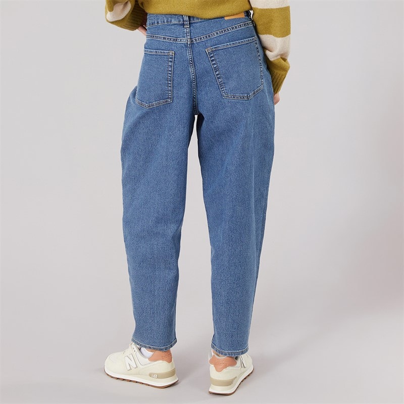 JJ REBEL Womens Womes Kylie Mom Fit Jeans 635 Mid Blue - Image 2