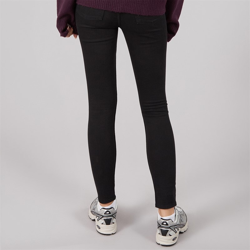 JJ REBEL Womens Womes Michelle Skinny Fit Jeans 637 Black - Image 2