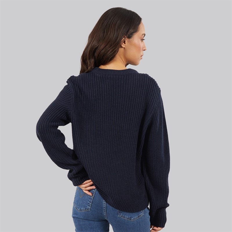 JJ REBEL Womens Jasmine Knit Crew Neck Sky Captain - Image 2