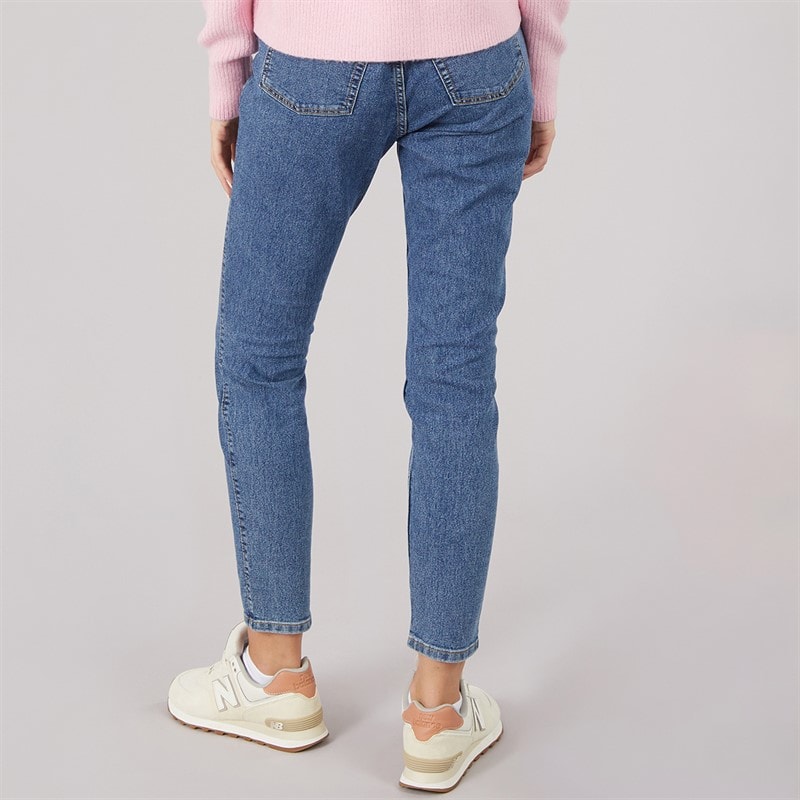 JJ REBEL Womens Womes Michelle Skinny Fit Jeans 635 Mid Blue - Image 2