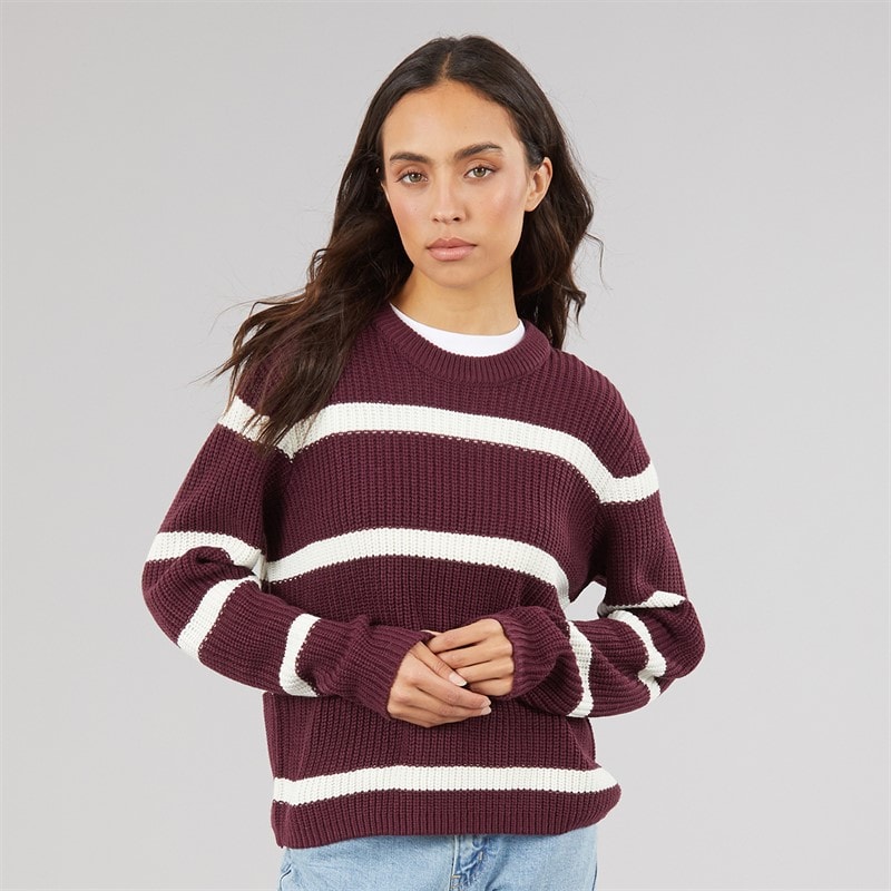 JJ REBEL Womens Jasmine Knit Crew Neck Fig - Image 3