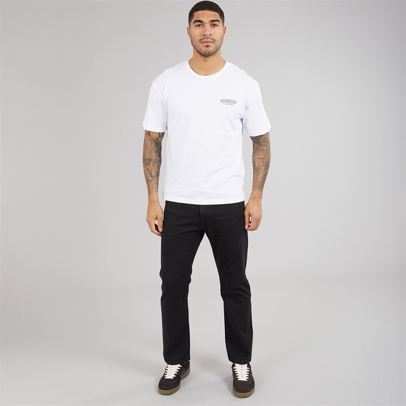 JJ REBEL Mens Roxan Relaxed Fit Jeans Black - Image 4