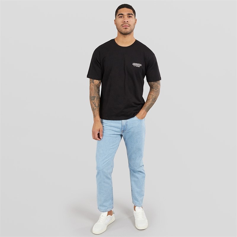 JJ REBEL Mens Ryan 638 Relaxed Fit Jeans Light Blue - Image 4