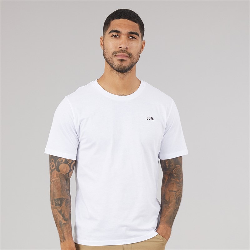 JJ REBEL Mens Five Pack Logo T-Shirts White/Black/Sky Captain/Roasted Cashew/Grape Leaf - Image 3
