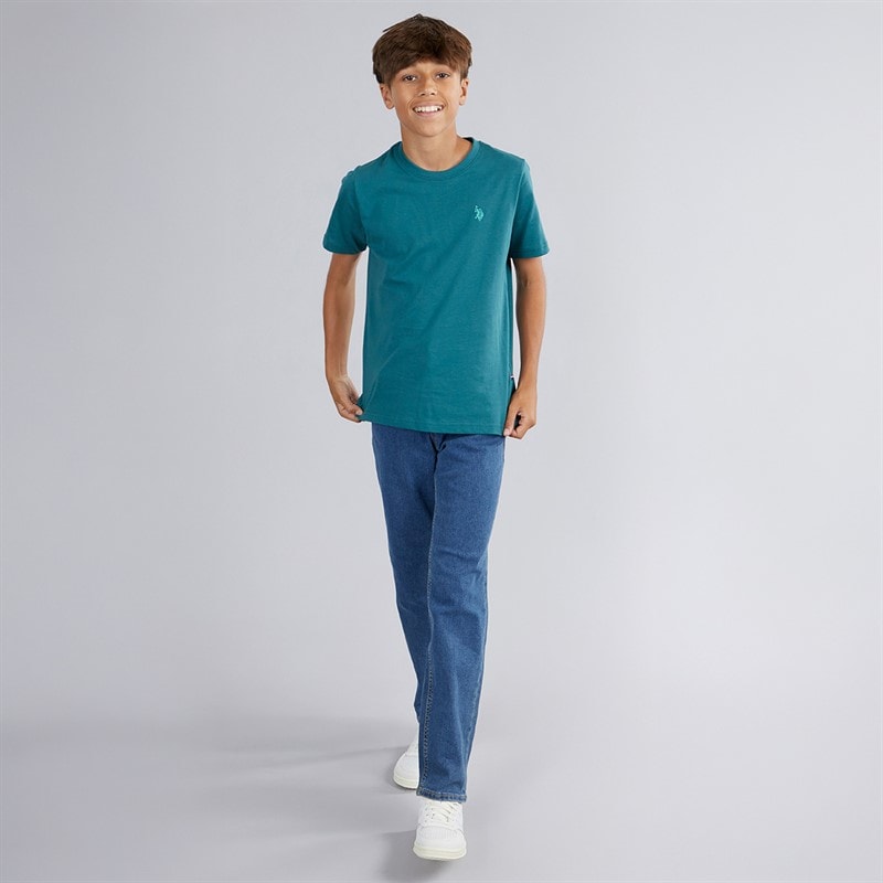 JJ REBEL Boys Noah Regular Fit Jeans Mid Blue - Image 4