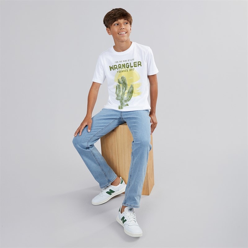 JJ REBEL Boys Noah Regular Fit Jeans Light Blue - Image 4