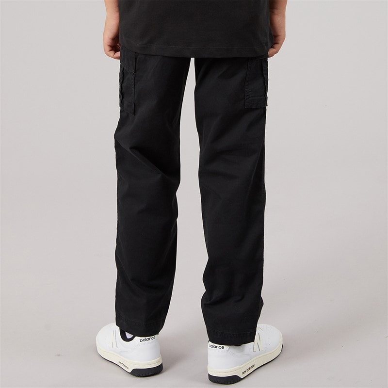 JJ REBEL Boys Carlos Relaxed Crago Trousers Black - Image 2