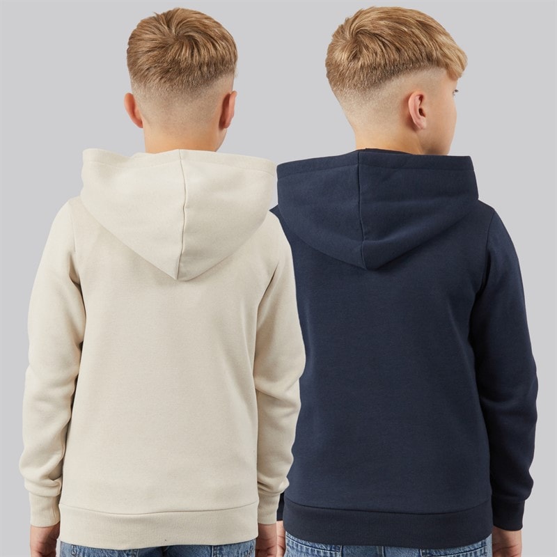 JJ REBEL Boys Two Pack Hoodies Sky Captain/Moonbeam - Image 2