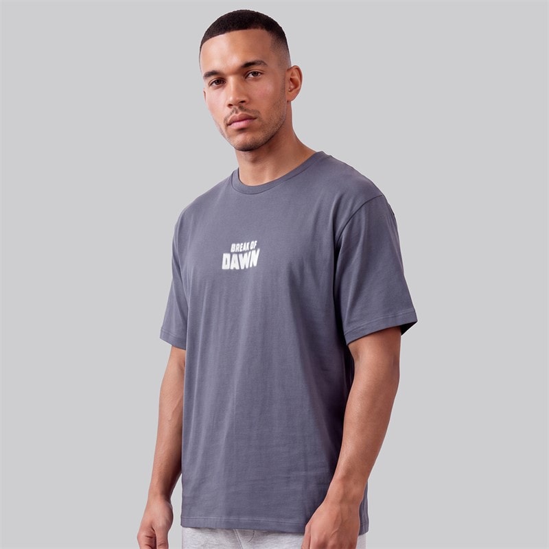 JJ REBEL Mens Riley T-Shirt Folkstone Grey - Image 1
