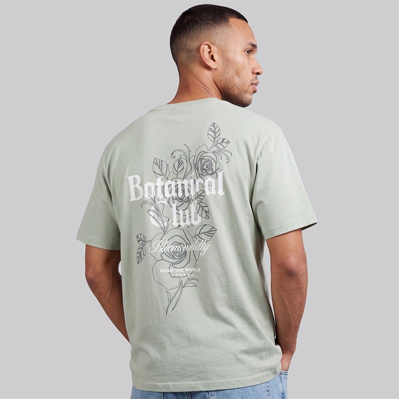 JJ REBEL Mens Simon T-Shirt Aqua Grey - Image 1