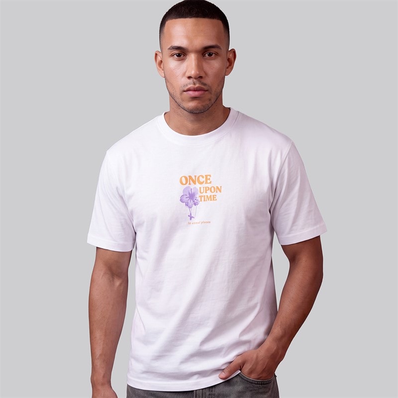 JJ REBEL Mens Riley T-Shirt White - Image 2